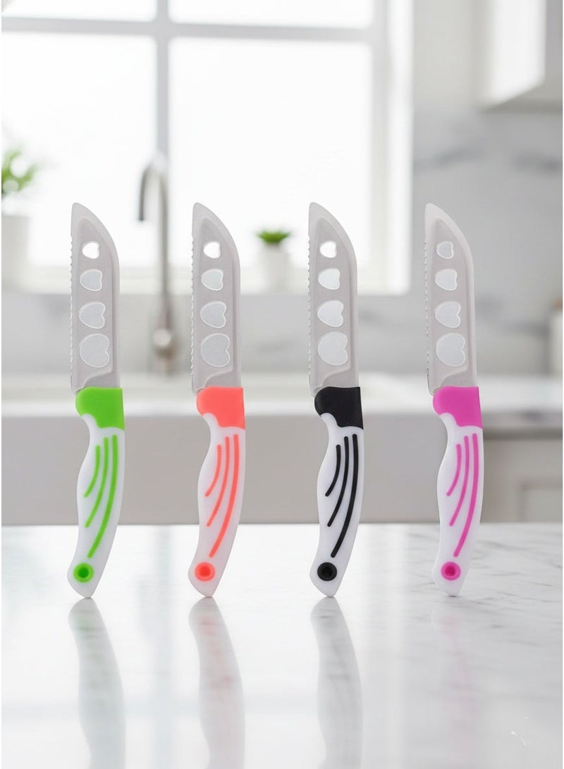 4-piece knife set, multi-colored and multi-purpose - Image 2